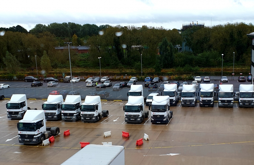 DPD Lorries resting