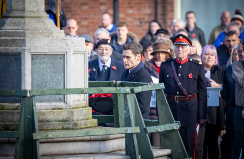 Dr Luke Evans attends Remembrance Sunday in Market Bosworth | Dr Luke ...