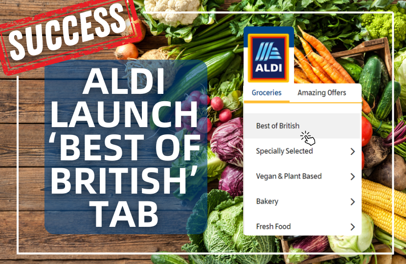 Aldi Best of British graphic