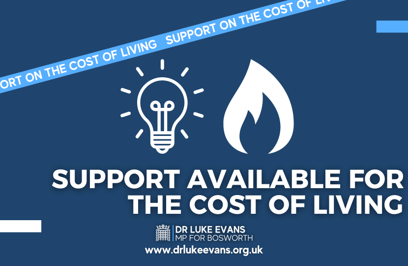 support on the cost of living