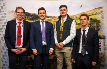 Dr Luke Evans MP and farmers from Bosworth