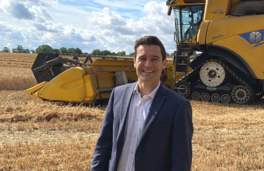 Dr Luke Evans MP on local farm