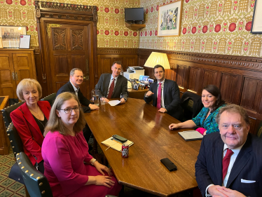 Chancellor Jeremy Hunt, Dr Luke Evans MP and East Midlands MPs